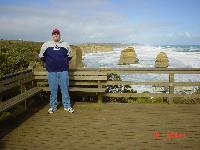 This is a beauty.  Dad took a great picture here and also you can see the other part of the Twelve Apostles.  
