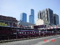 Spencer Street Station in Melbourne.  A huge train station that helps many travelers make it to Melbourne and back.