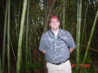 Here I am standing near a ton of bamboo trees.  Sure would be nice to have these cool trees and vegetation back at home. 