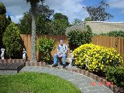 On October 26, we all visited Stephy's brothers house near Melbourne.  He has a very nice house and takes very good care of his yard.  